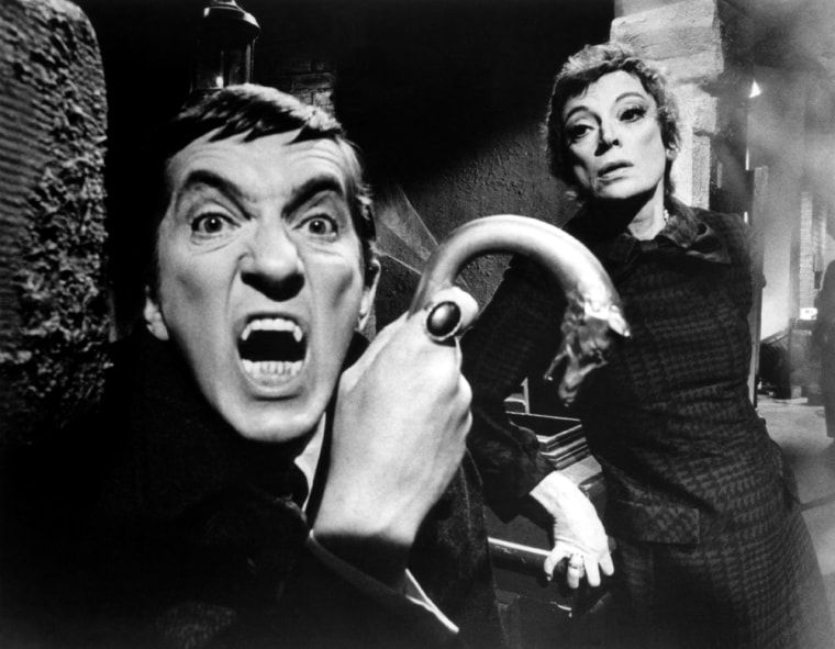 Dark Shadows - 1966  -  is a Gothic soap opera that originally aired weekdays on the ABC television network, from June 27, 1966 to April 2, 1971. The series became hugely popular when, a year into its run, vampire Barnabas Collins, played by Jonathan Frid, appeared. In addition to vampires, Dark Shadows featured werewolves, ghosts, zombies, man-made monsters, witches, warlocks, time travel, both into the past and into the future, and a parallel universe.