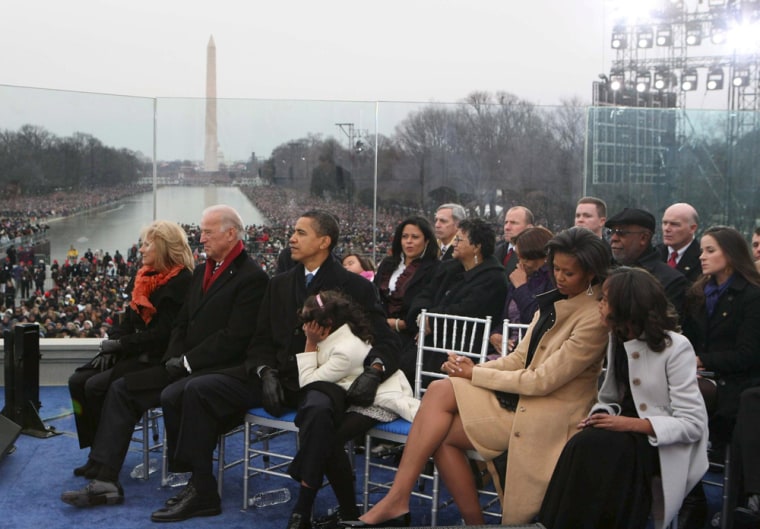 US President Elect Barak Obama and his wife Michelle at the \"We Are One\"  The Obama Inaugural Celebration