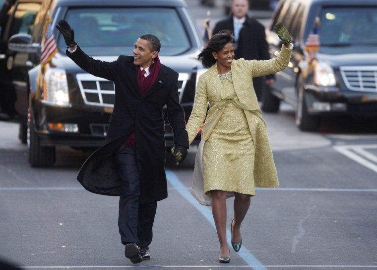 Image: Obamas at the parade