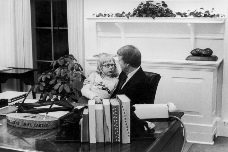 President Carter & Daughter In Oval Office