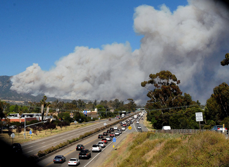 Image: Wildfire Threatens Santa Barbara