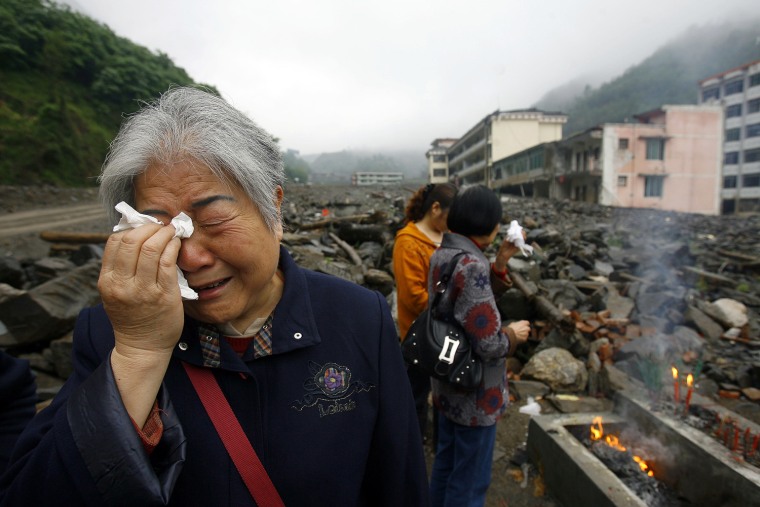 Earthquake anniversary in China