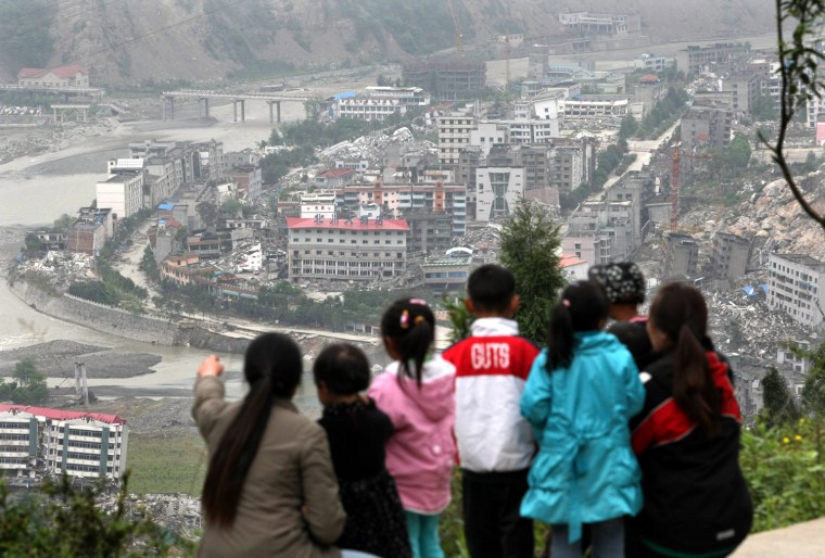 Image: China marks first anniversary of May 12 earthquake