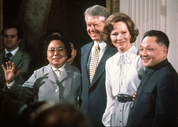 Image: Chinese modernizer Deng Xiaoping, US First Lady Rosalynn Carter, US President Jimmy Carter and Deng's wife