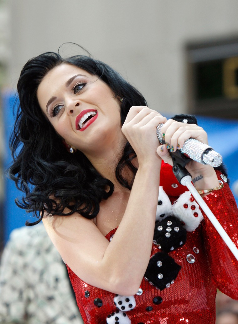 Singer Katy Perry performs on NBC's \