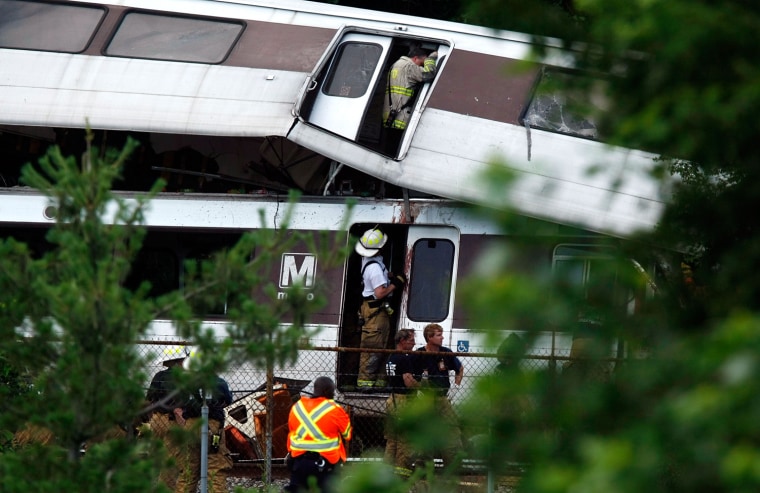 Image: DC Metro Line Trains Collide