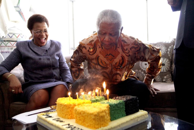 Image: Nelson Mandela, Graca Machel