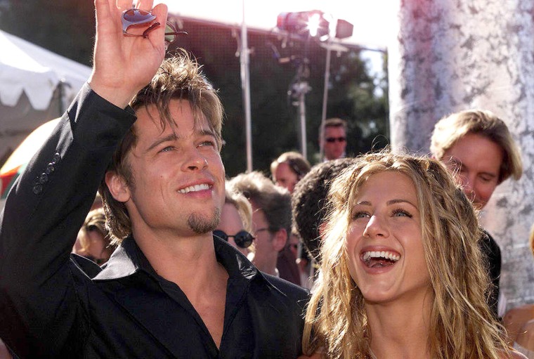 Actors Brad Pitt and Jennifer Aniston arrive for t