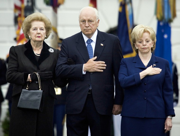 Cheney Participates In A Moment Of Silence To Remember 9/11 Terror Attacks
