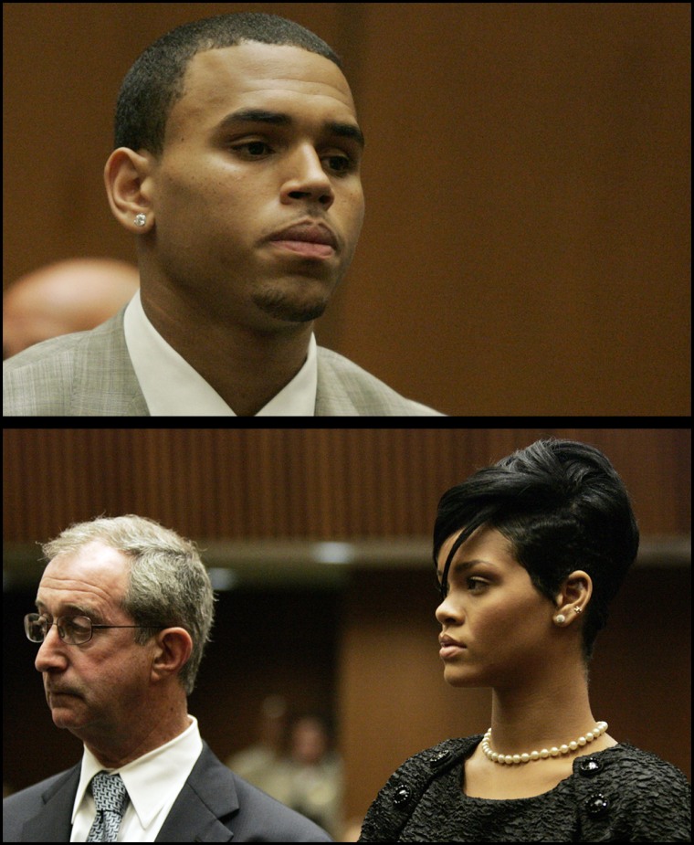 Image:  Chris Brown, Rihanna
