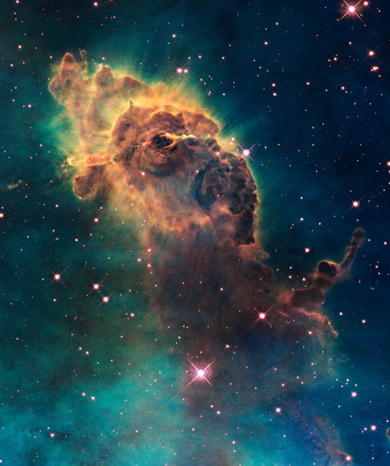 Jet in the Carina Nebula taken with Hubble's WFC3 detector