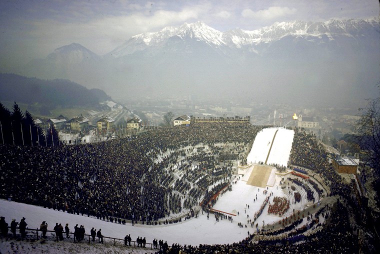 Opening ceremonies of the 1964 Winter Olympics in