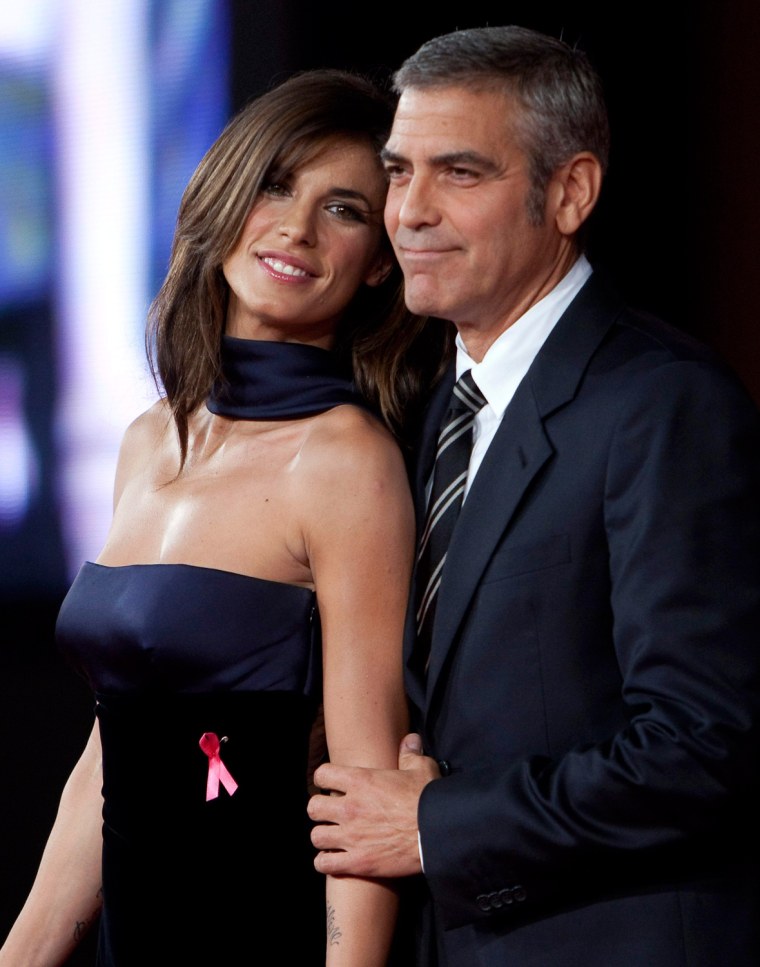Image: George Clooney, Elisabetta Canalis