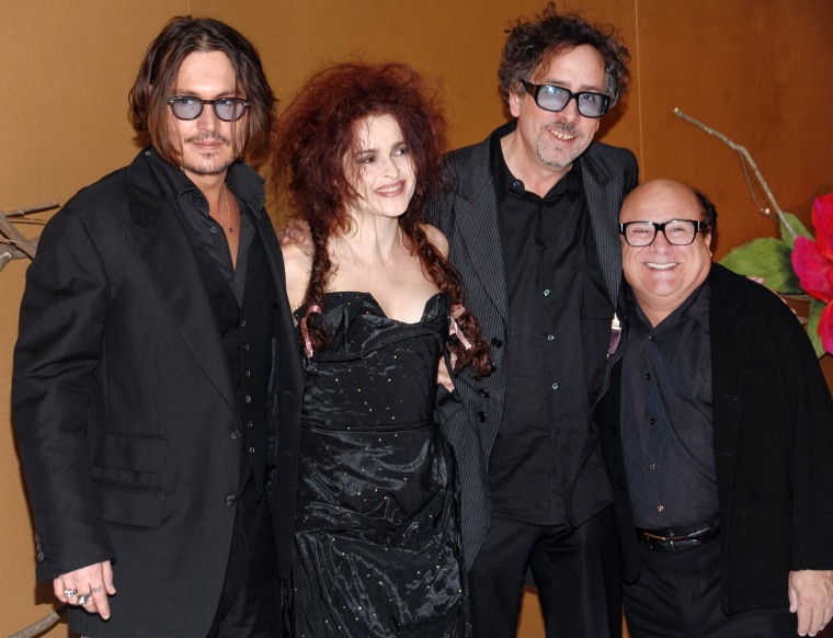Image: Johnny Depp, Helena Bonham Carter, Tim Burton, Danny DeVito