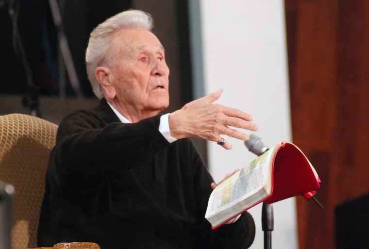 Image: Publicity photo shows evangelist Oral Roberts