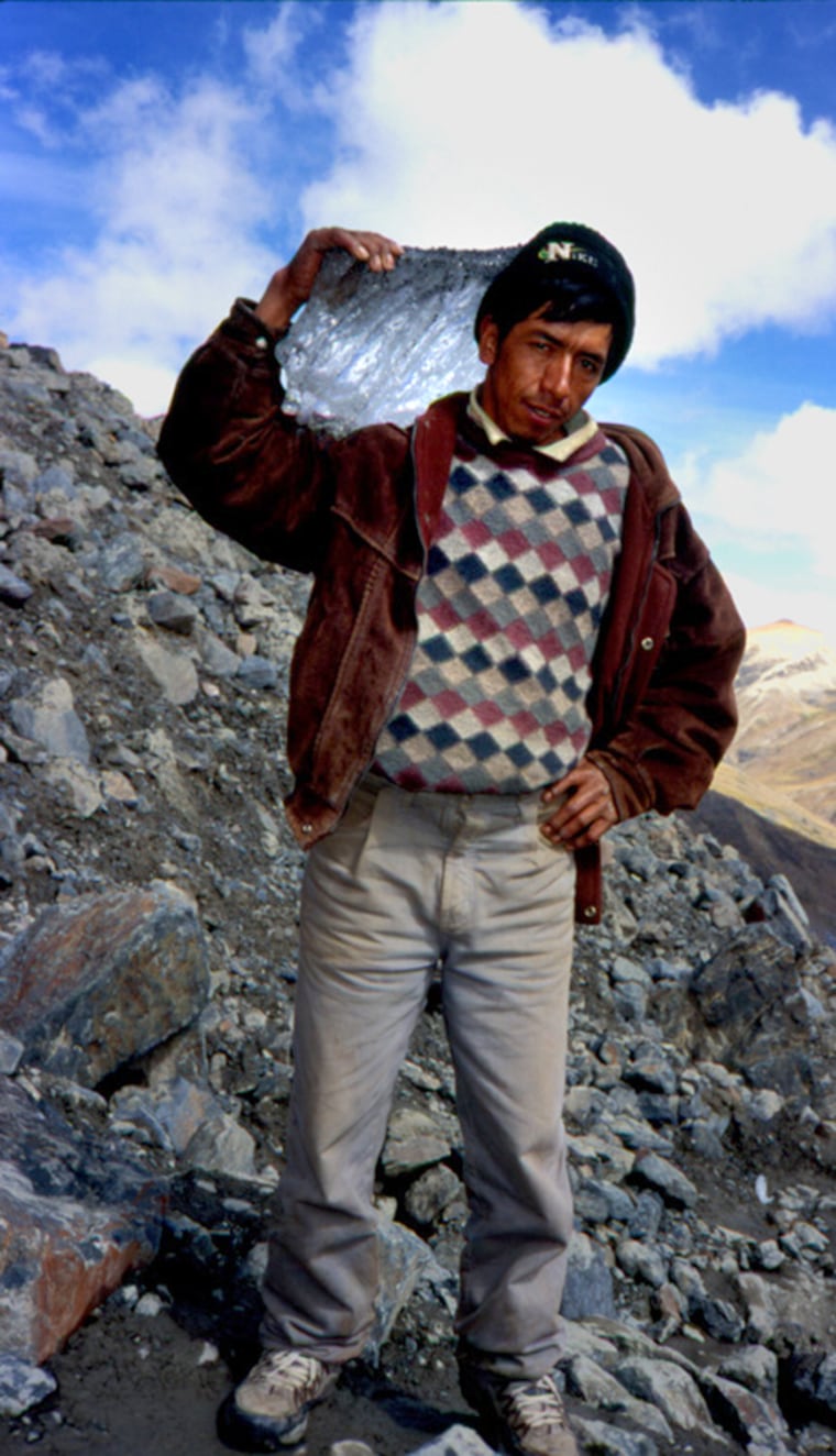 The ice is said to have medicinal and spiritual powers. \"The local people use the ice to make healing drinks and to call forth rain for their crops,\" explained Peru's renowned Andean scholar Jorge Flores Ochoa.