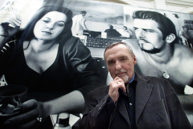 US actor and director Dennis Hopper pose