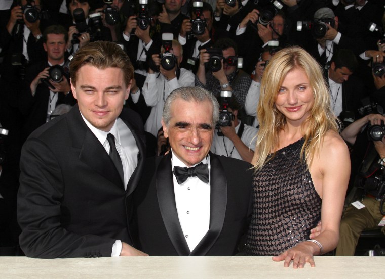 US director Martin Scorsese (C) poses for photogra