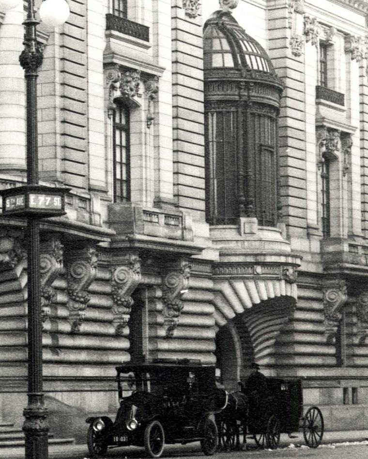 Detail of the William Andrews Clark house on Fifth Avenue. Not for reuse without permission of the New-York Historical Society.