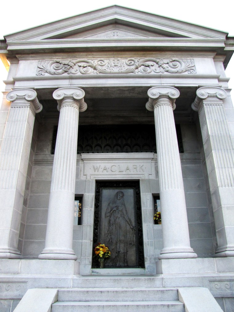 William Andrews Clark was entombed in this mausoleum in Woodlawn Cemetery in the Bronx, N.Y.