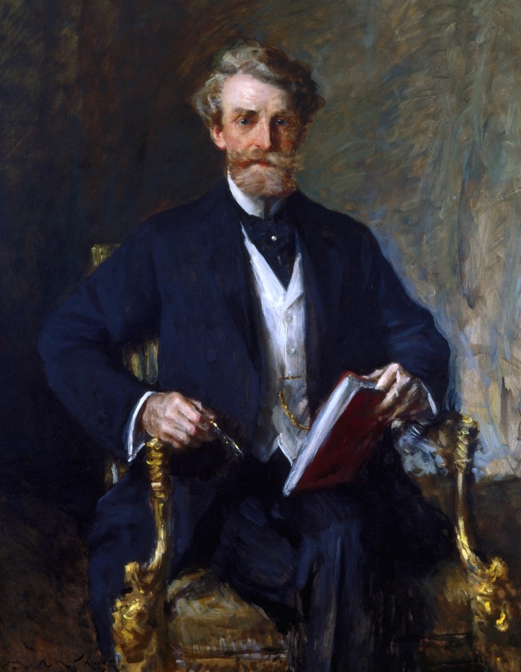 William Merritt Chase \"William Andrews Clark\" c. 1915 oil on canvas, Corcoran Gallery of Art, Washington, D.C. Gift of William A. Clark.