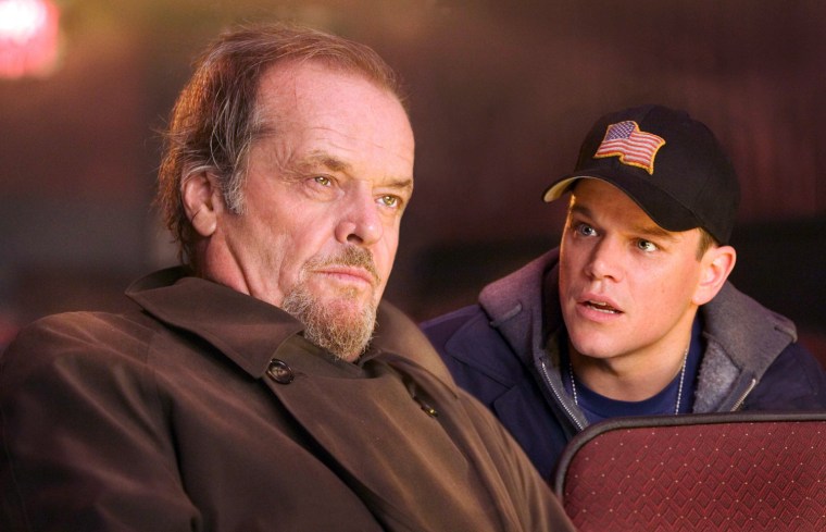 The Departed (2006)  'The Departed' is set in South Boston, where the state police force is waging war on organized crime. Young undercover cop Billy Costigan (Leonardo DiCaprio) is assigned to infiltrate the mob syndicate run by gangland chief Costello (Jack Nicholson). While Billy is quickly gaining Costello's confidence, Colin Sullivan (Matt Damon), a hardened young criminal who has infiltrated the police department as an informer for the syndicate, is rising to a position of power in the Special Investigation Unit. Each man becomes deeply consumed by his double life, gathering information about the plans and counter-plans of the operations he has penetrated. But when it becomes clear to both the gangsters and the police that there's a mole in their midst, Billy and Colin are suddenly in danger of being caught and exposed to the enemy -- and each must race to uncover the identity of the other man in time to save himself.