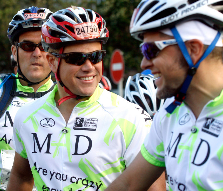 Matt Damon Rides The Cape Argus Pick N Pay Cycle Tour
