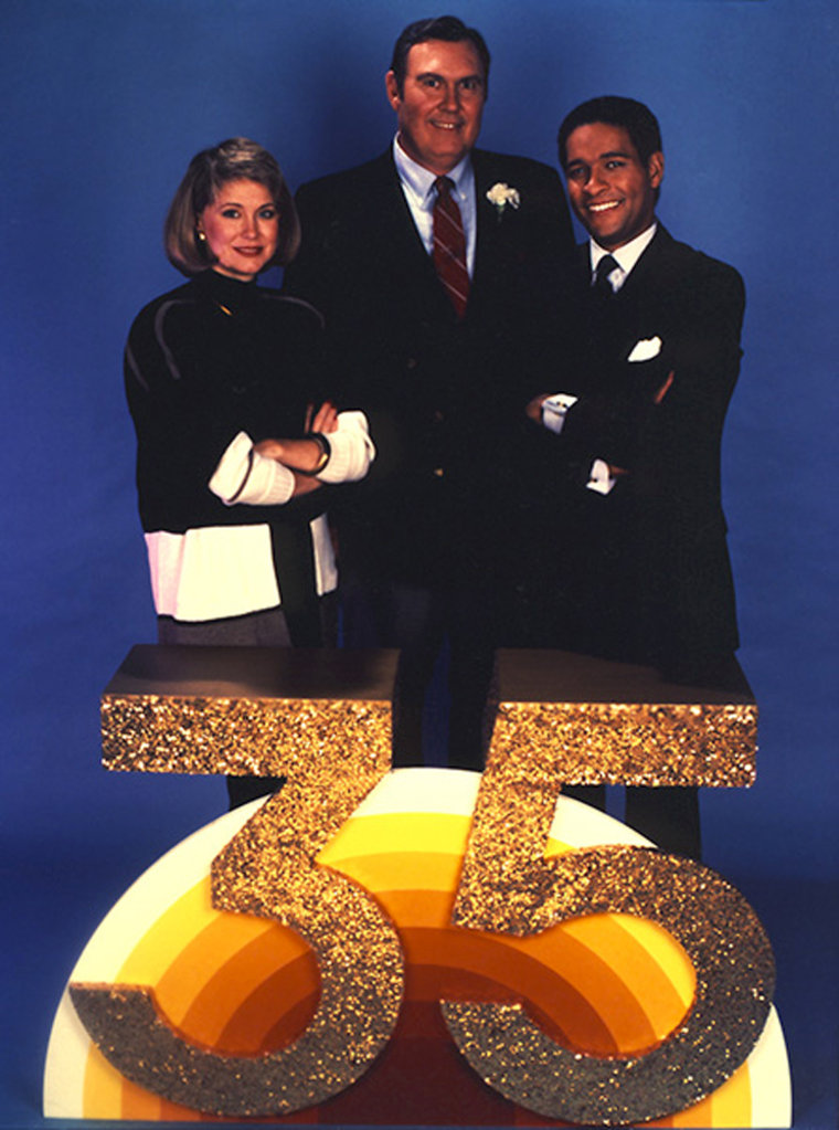 Jane Pauley, Willard Scott and Bryant Gumbel celebrated the program's 35th anniversary on Saturday, January 31 1987. The program made its debut in January 1952.