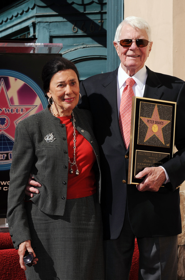 Peter Graves Honored At The Hollywood Walk Of Fame