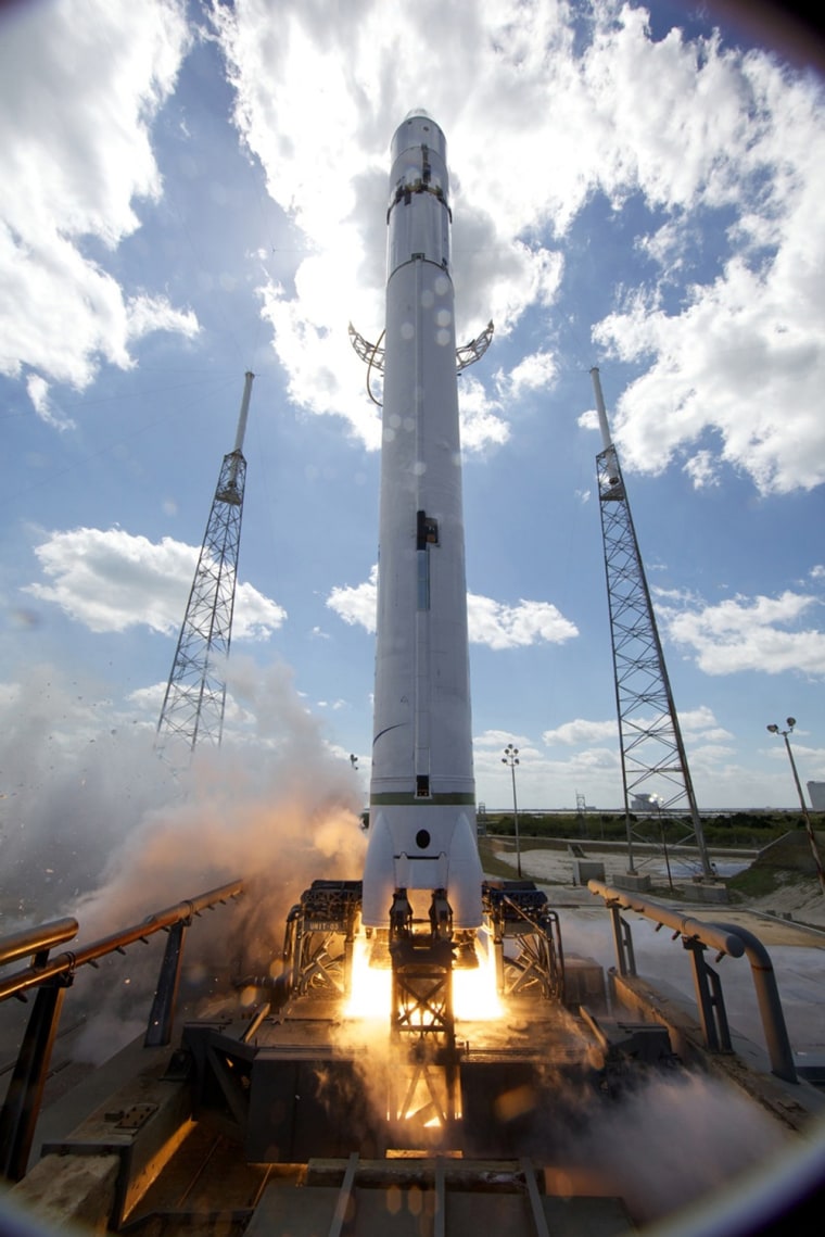 Image: Handout of Space Exploration Technologies' Falcon 9 rocket at Cape Canaveral Air Force Station in Florida