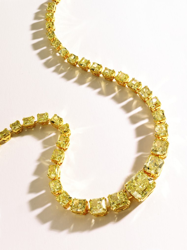 Property from a Private Collection
A Magnificent Fancy Vivid Yellow Diamond Necklace 
Set with 42 GIA-certified Fancy Vivid yellow diamonds weighing a total of 100.17 carats
Est. $2/3 million