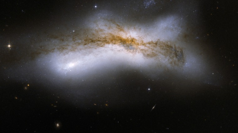 Hubble image of galaxy collisions across space and time
