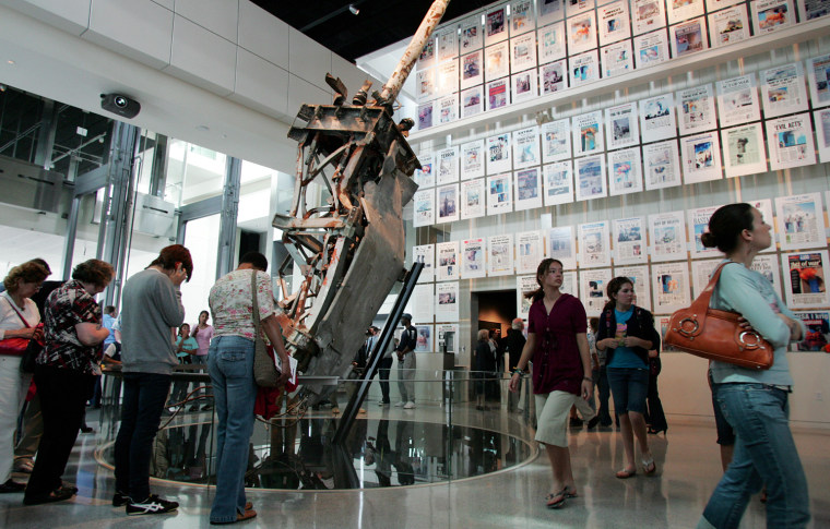 Image: Visitors tour the September 11, 2001 gal