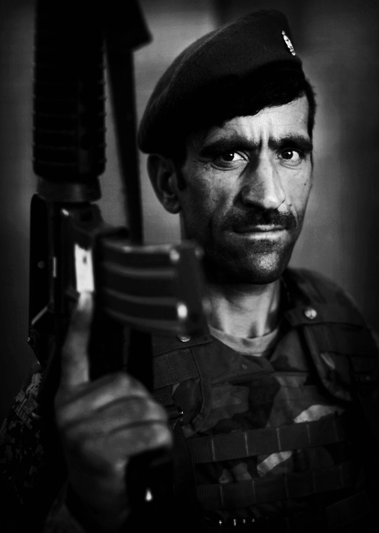 Image: Afghan National Army soldier Han Shareen, an ethnic Tajik from BadakShan, northern Afghanistan