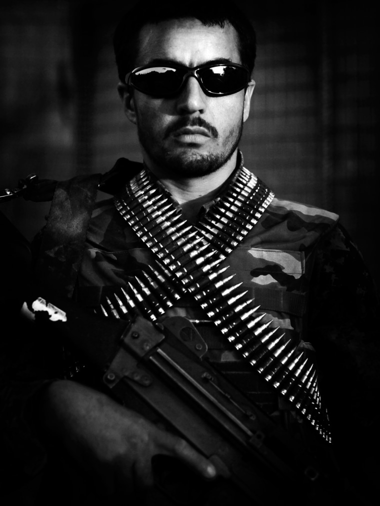 Image: Afghan National Army soldier Aziz Ala, an ethnic Tajik from BadakShan, northern Afghanistan