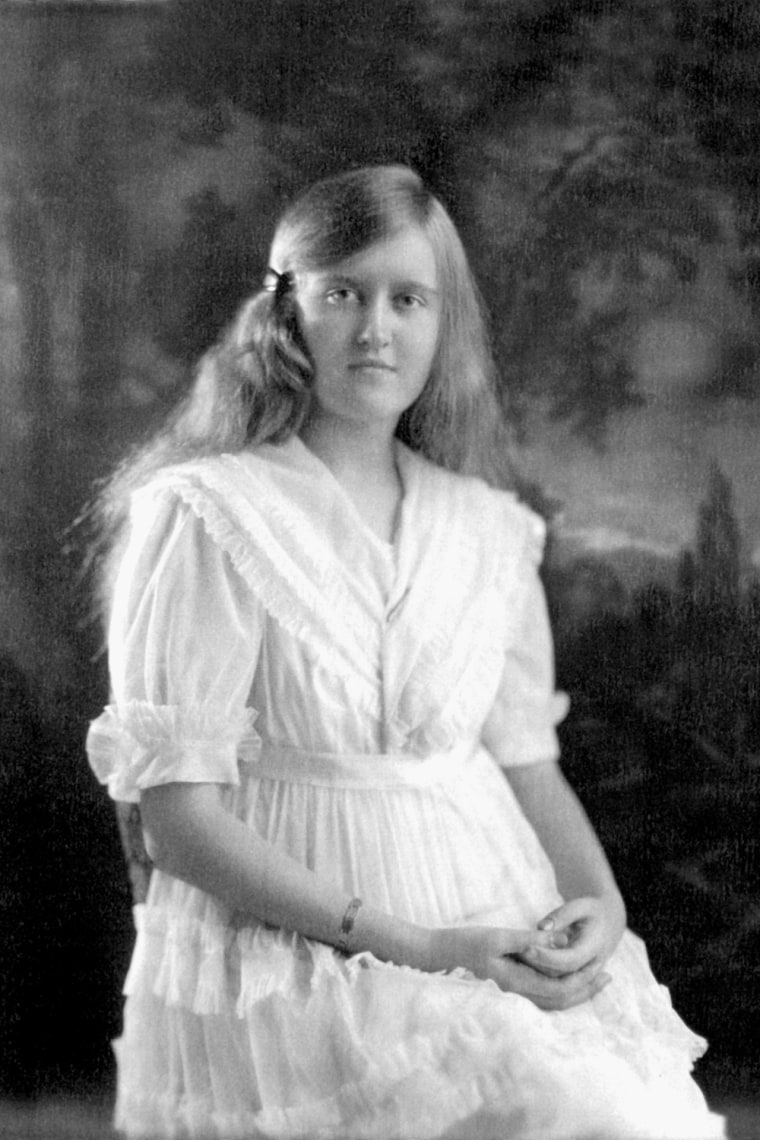 Huguette in Montana around 1923. Her father, Senator William A. Clark, made his fortune in Butte Copper Mining. Source: The Copper King Mansion.