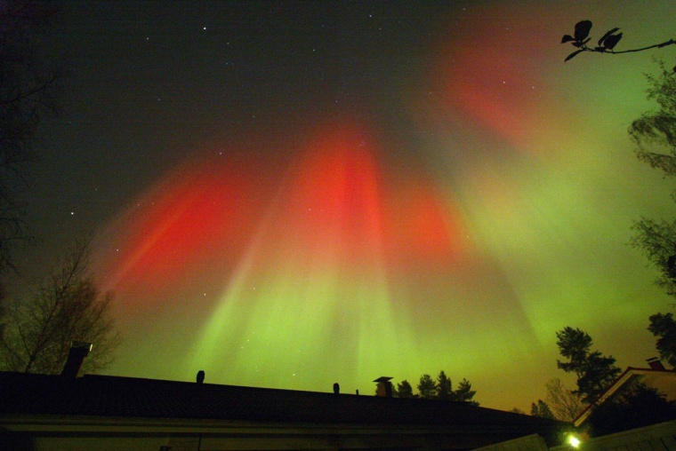 The magnetic solar storm arranged a colo