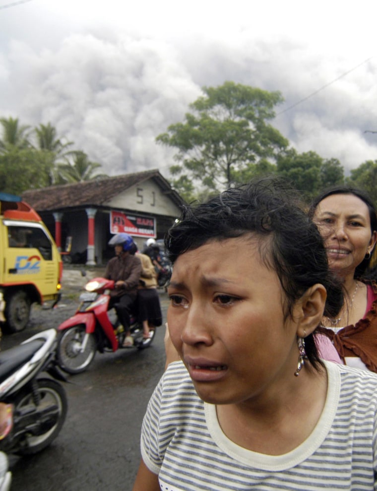 Image: Volcano eruption of Mount Merapi in Klaten, Central Java, Indonesia