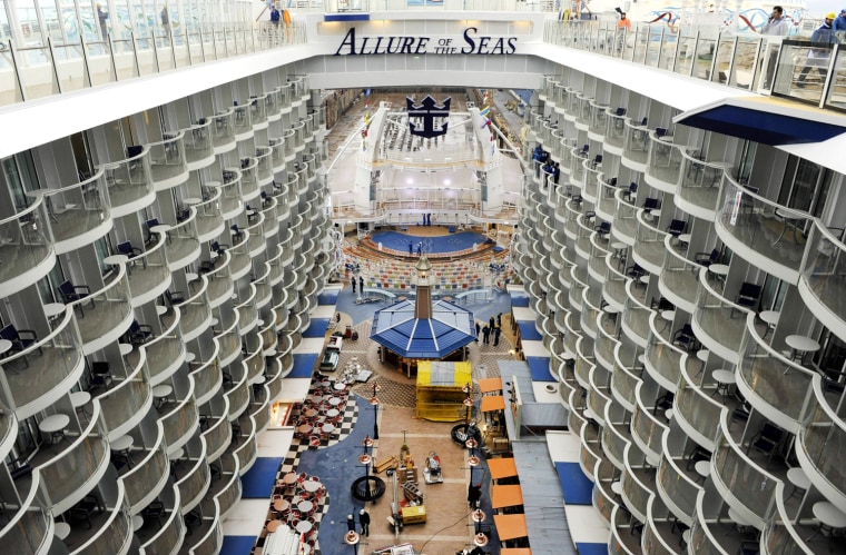 Image: The atrium onboard the MS Allure of the