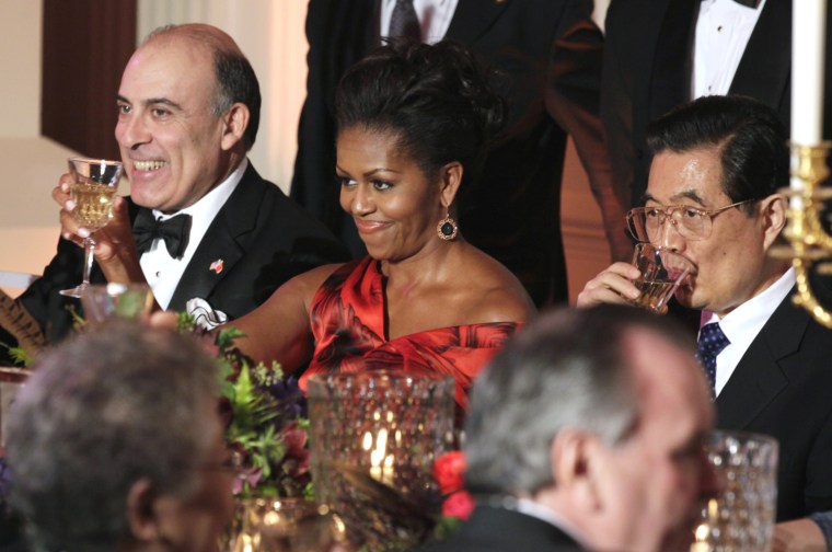 Image: Muhtar Kent, Michelle Obama, Hu Jintao