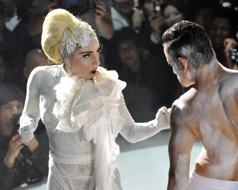 US singer Lady Gaga performs at a charit