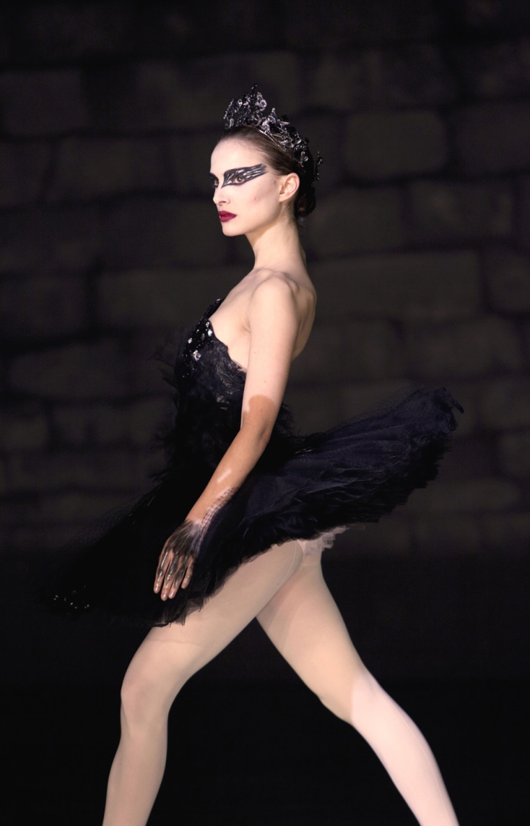 Image: Publicity photo of actress Natalie Portman in a scene from the Oscar nominated film \"Black Swan\"