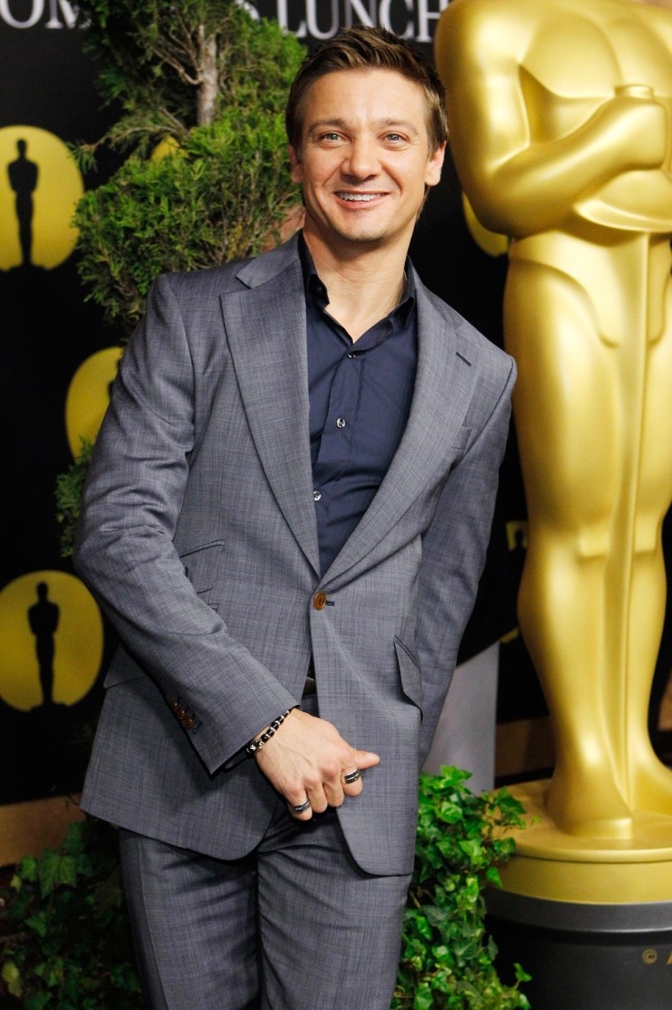 Image: Renner, best supporting actor nominee for his role in \"The Town\" arrives at the nominees luncheon for the 83rd annual Academy Awards in Beverly Hills