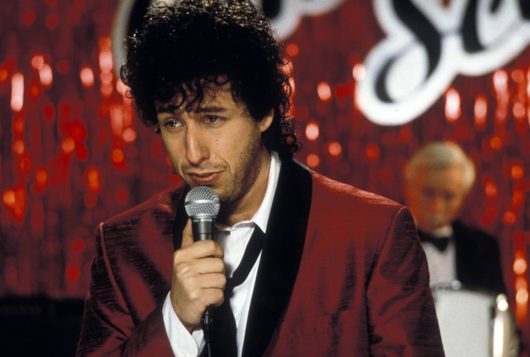 The Wedding Singer (1998)
A man with a miserable love life travels from wedding to wedding singing romantic songs to happy newlyweds while dreaming of hitting it big as a rock star.