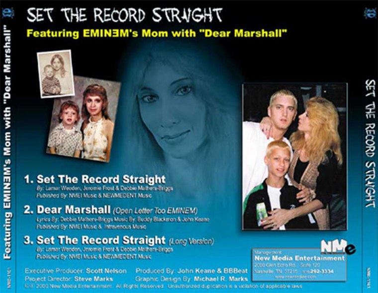 Debbie Mathers Mother Of Bad Boy Rapper Eminem (A K A Marshall Mathers Releases Her Ow
