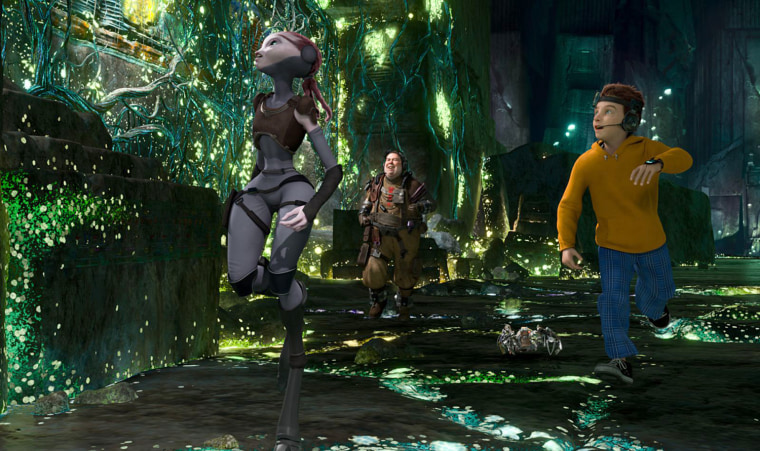 \"MARS NEEDS MOMS\"    Film Frame    (L-R) Ki, Gribble, Milo    ©ImageMovers Digital LLC.  All Rights Reserved.