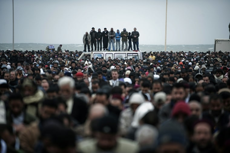 Image: Thousands of Libyans gather for the Musl