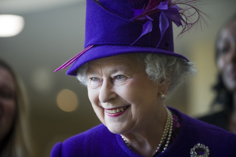 Queen Elizabeth II Visits Primary School