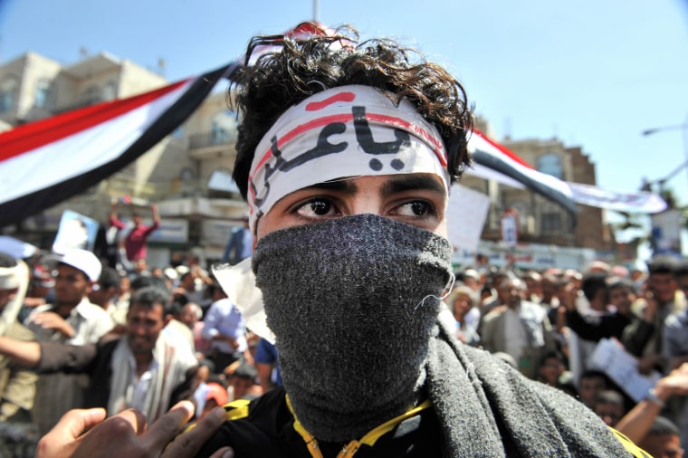 Image: Anti-government protest in Yemen