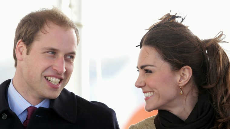 Image: Prince William and Kate Middleton visit Trearddur Bay RNLI Lifeboat Station